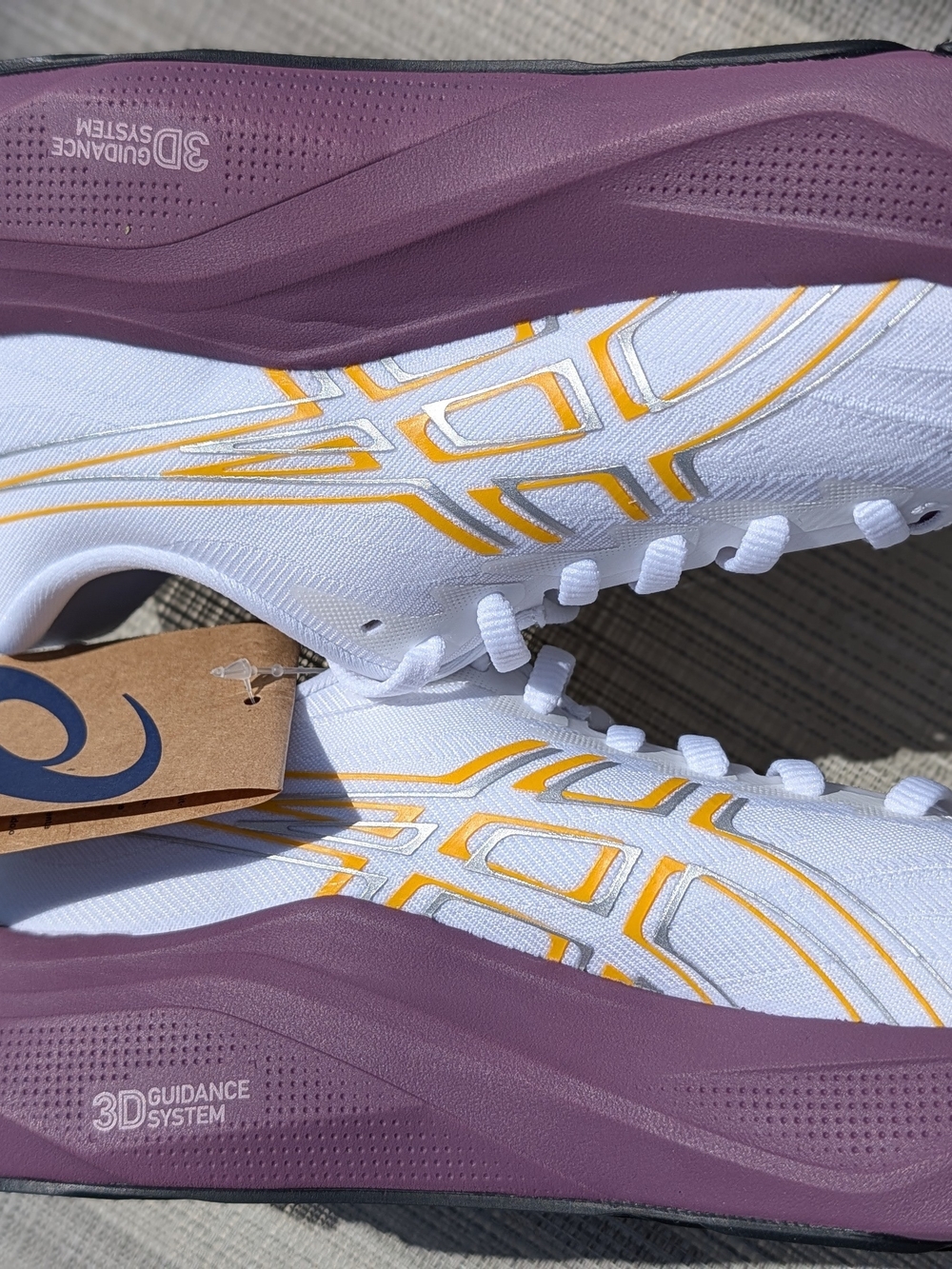 ASICS GT-2000 14 Womens 8.5 White Purple Gold Running Shoes New No Box - Picture 10 of 13